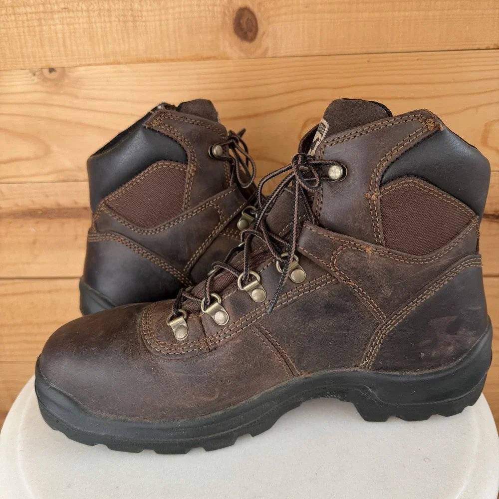 Irish Setter Work Boots 83607 Men's 10 Brown Leather EH ASTM Oil Slip‎ Resist